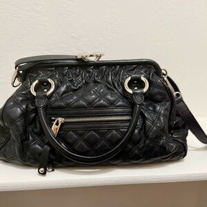 Marc Jacobs Black Quilted Satchel